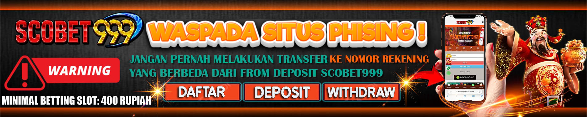 BANNER TERBARU SCOBET999